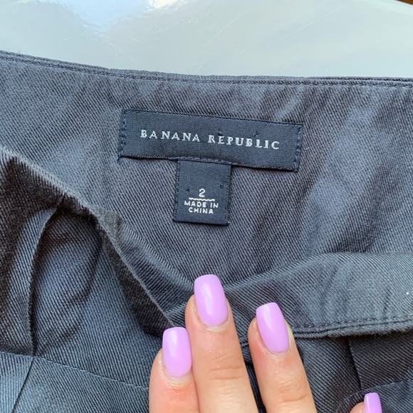 ‼️DONATED‼️Vintage Banana republic charcoal grey skirt size 2 - Picture 9 of 14